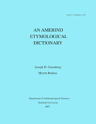 An Amerind Etymological Dictionary